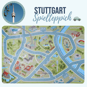 HappyCityKids Spielteppich Stuttgart M 100 x 150 cm - Bild