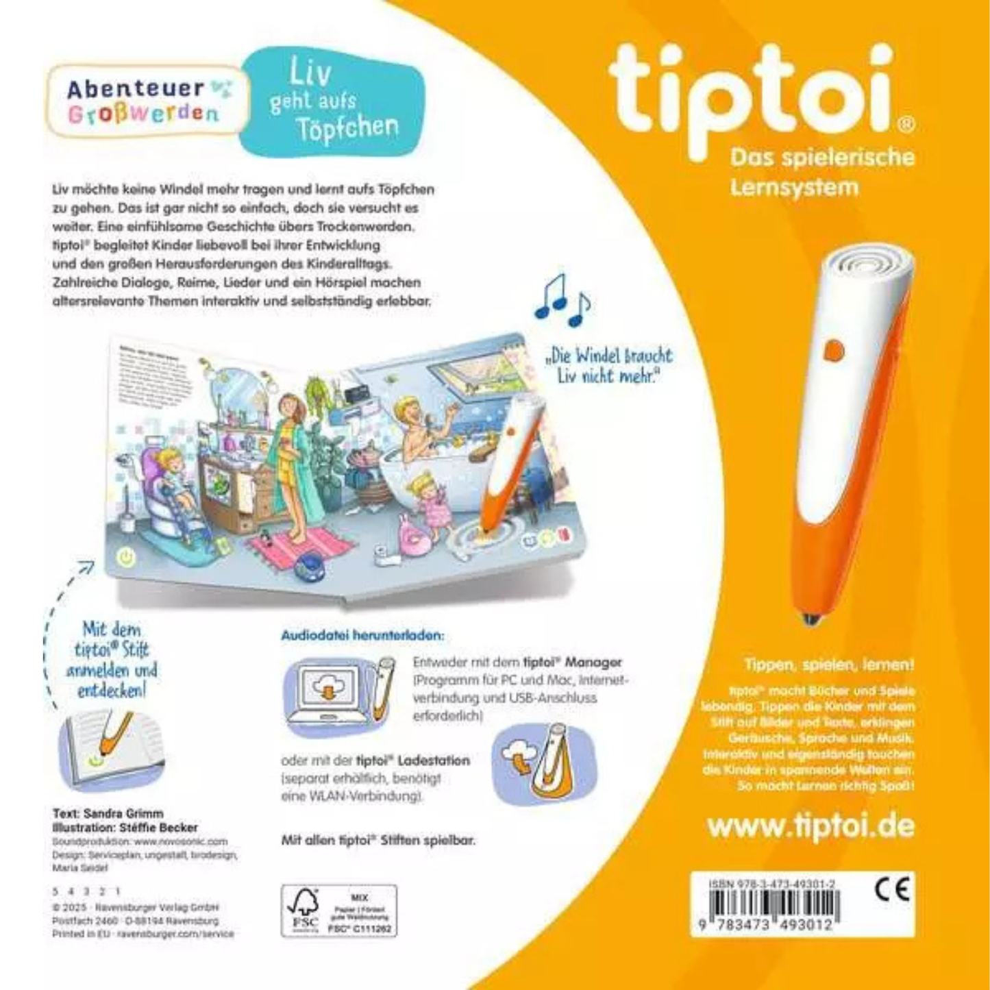 Tiptoi Abenteuer Großwerden: Liv geht aufs Töpfchen