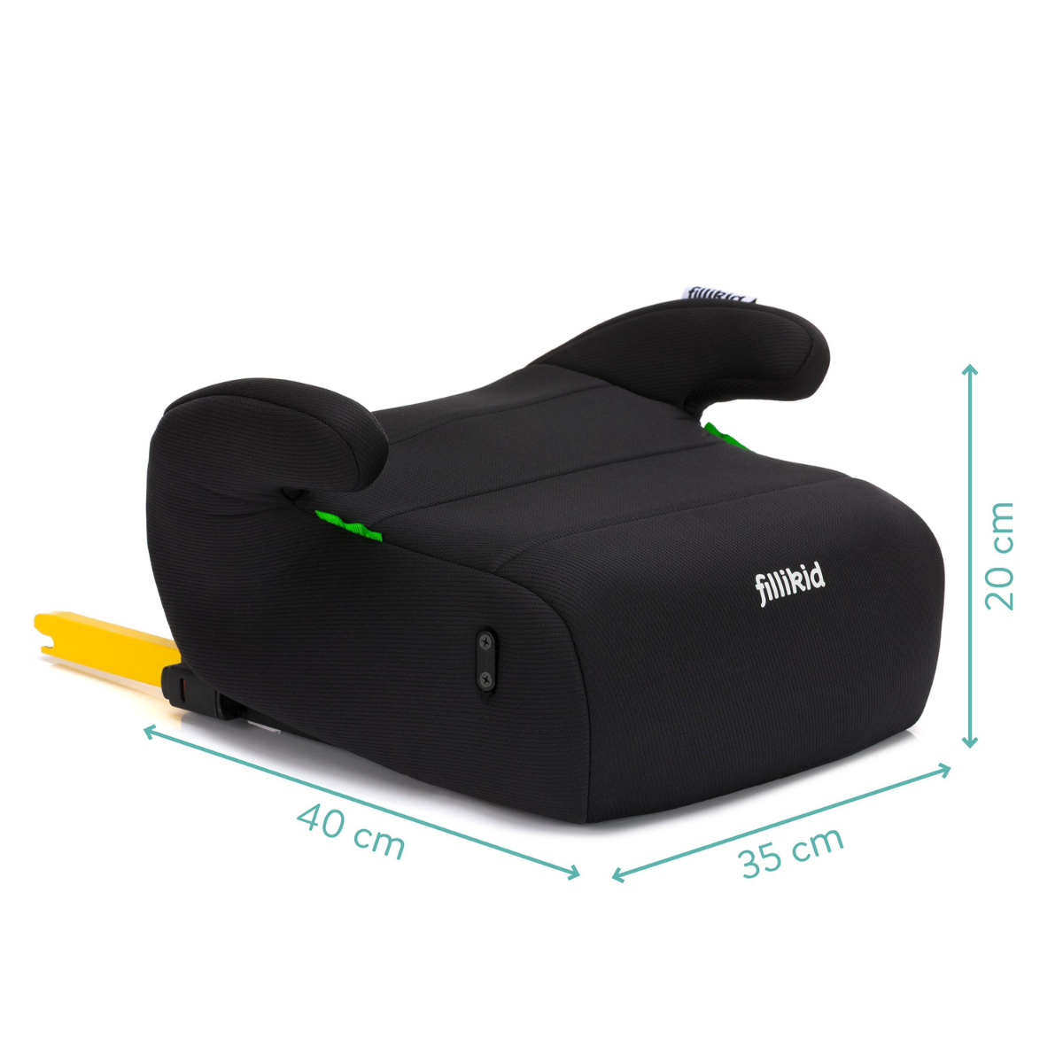 Fillikid Sitzerhöhung ERGO FIX mit Isofix - Schwarz