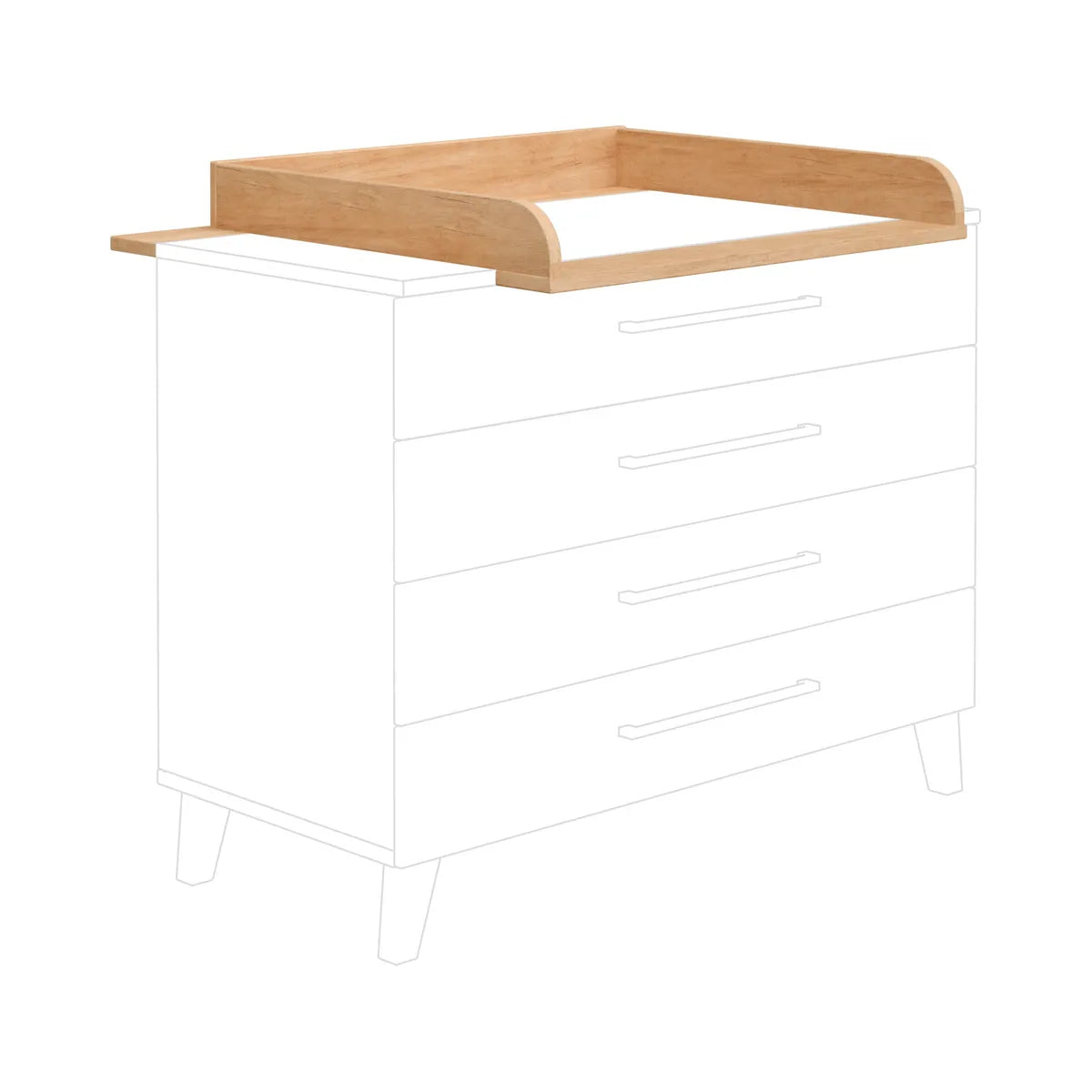 Paidi OSCAR Wickelaufsatz - Eiche-Nebraska - Bild