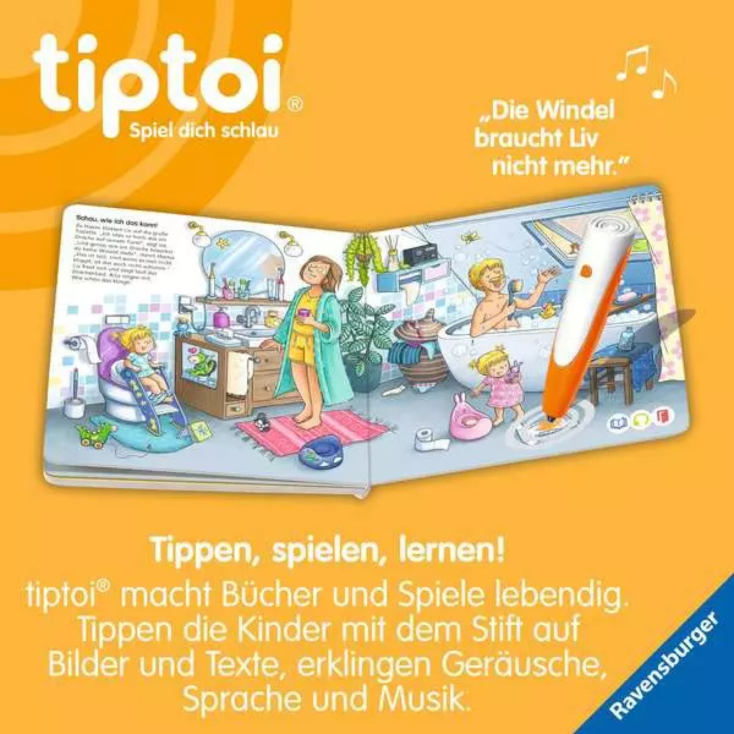 Tiptoi Abenteuer Großwerden: Liv geht aufs Töpfchen