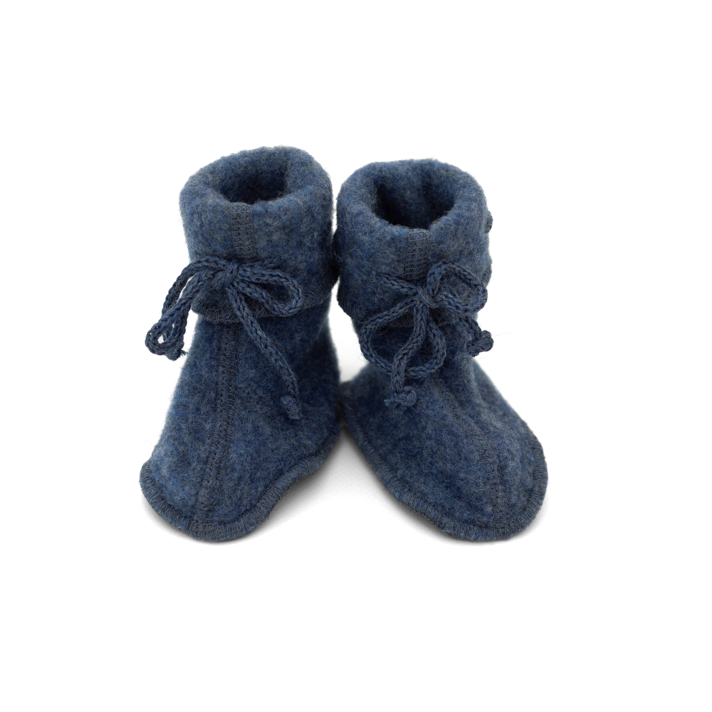 Engel Baby-Schühchen mit Bändel - IVN BEST - blau melange
