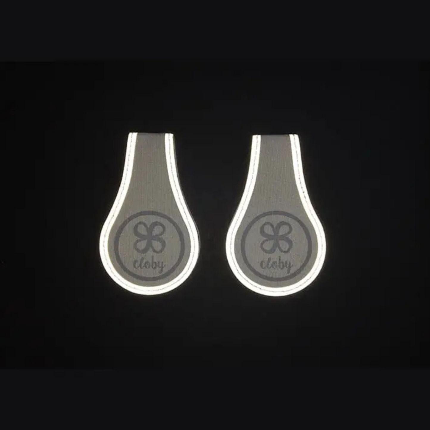 Cloby Canvas Reflective Clips Black/Grey