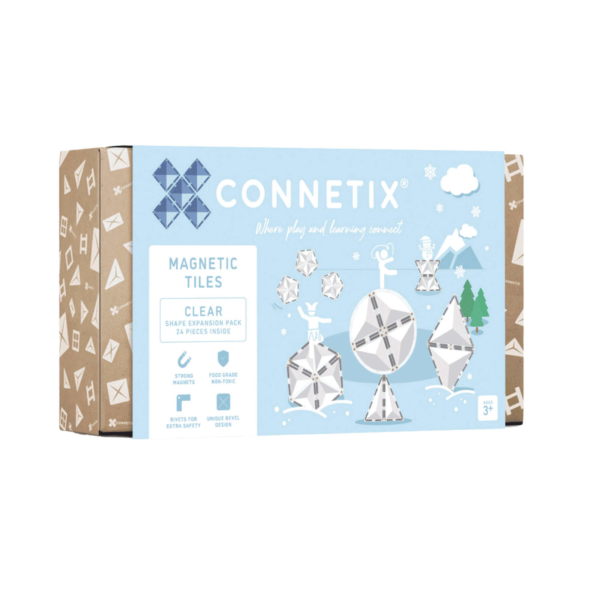 Connetix Magnetbausteine Clear Shape Expansion Pack - 24 Teile - Bild