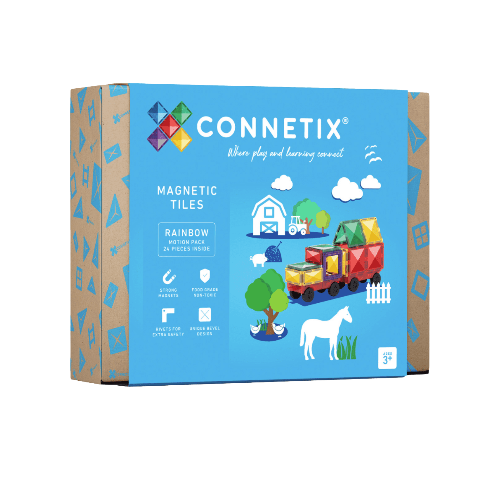 Connetix Magnetbausteine Rainbow Motion Pack - 24 Teile - Bild