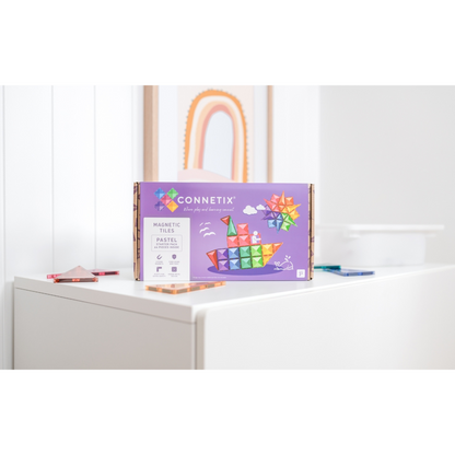 Connetix Magnetbausteine Starter Pack - 64 Teile Pastel