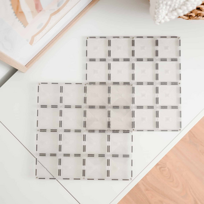 Connetix Magnetbausteine Clear Basisplatten - 2 Teile