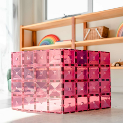 Connetix Magnetbausteine Pastel Pink & Berry Basisplatten - 2 Teile