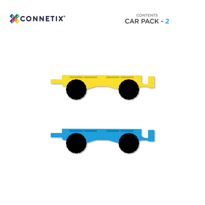 Connetix Magnetbausteine Rainbow Car Pack - 2 Teile