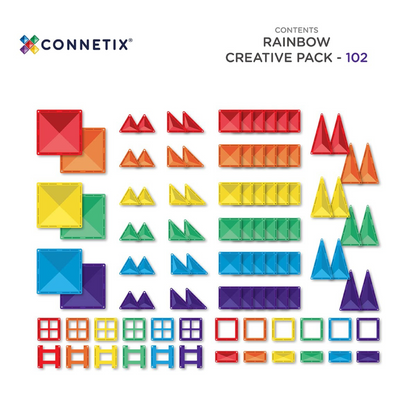 Connetix Magnetbausteine Rainbow Creative Pack - 102 Teile