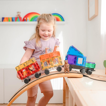 Connetix Magnetbausteine Rainbow Transport Pack - 50 Teile
