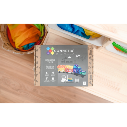 Connetix Magnetbausteine Rainbow Transport Pack - 50 Teile