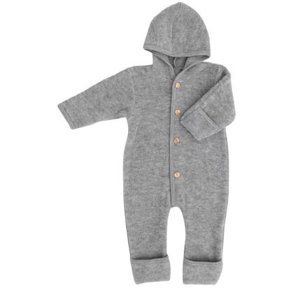 Engel Overall mit Kapuze und Holzknöpfen