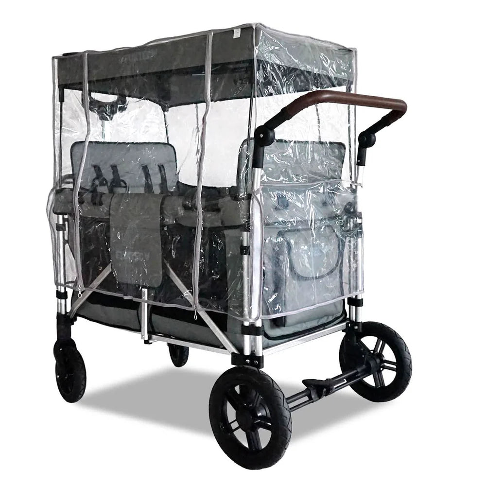 FUXTEC Regenschutz TRANSPARENT Bollerwagen CTXL-900 - Bild