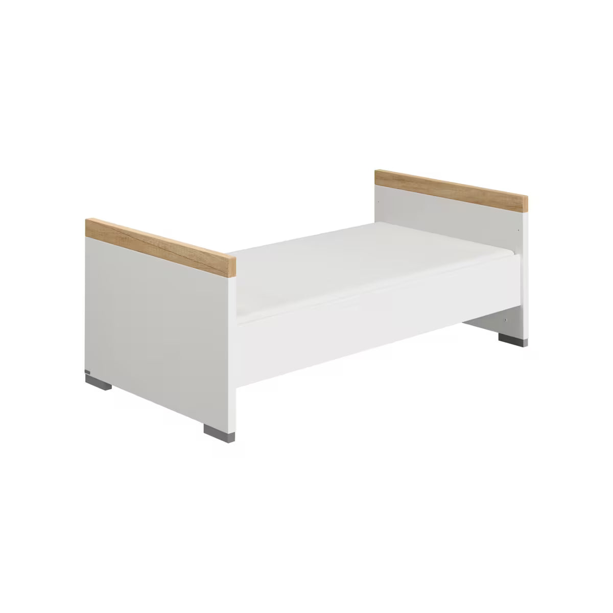 Paidi OSCAR Babybett Air-Comfort Kreideweiß/Eiche-Nebraska Dekor