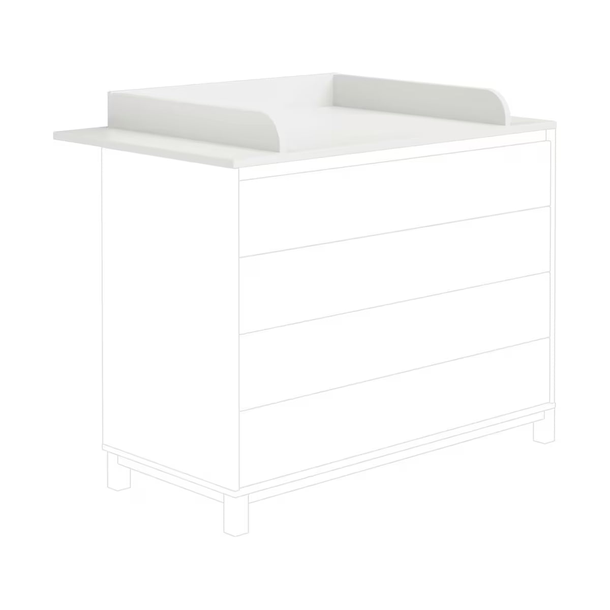 Paidi OLLI Wickelaufsatz Kreideweiß - Bild