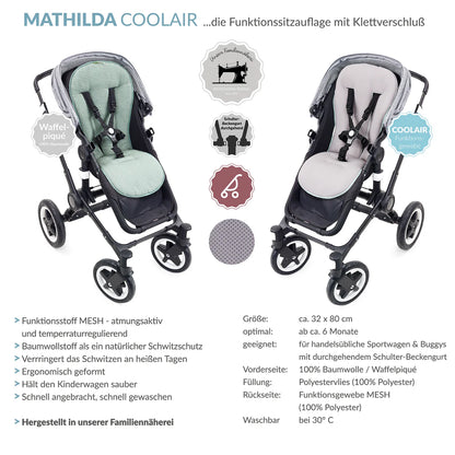 Liebes von Priebes Mathilda Coolair Sitzauflage mit Klett