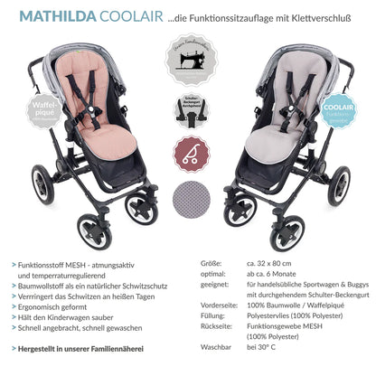 Liebes von Priebes Mathilda Coolair Sitzauflage mit Klett