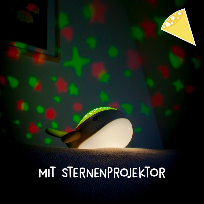 MegaLight Willy Whale Nachtlicht und Sternenhimmel