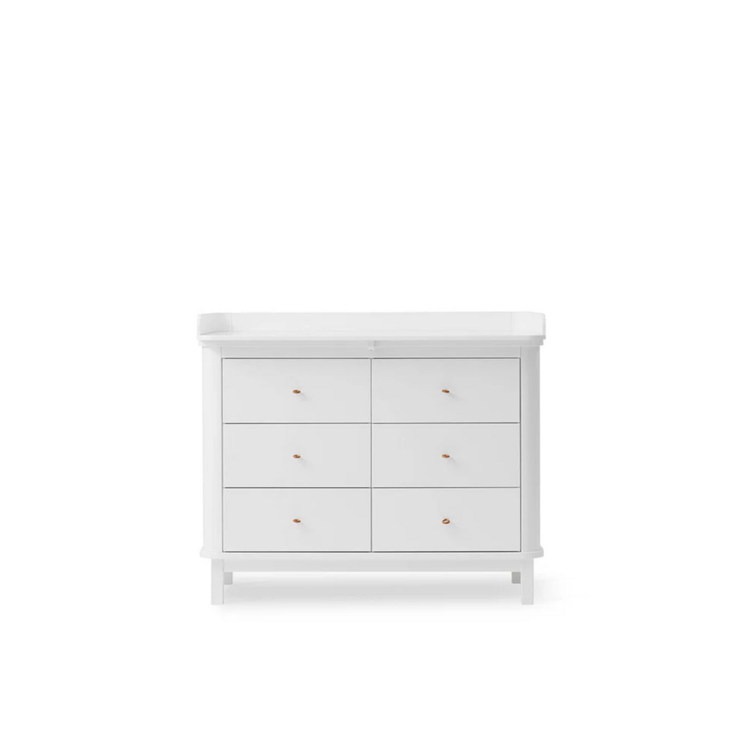 Oliver Furniture Wood Wickelkommode, 6 Schubladen mit Wickelplatte groß