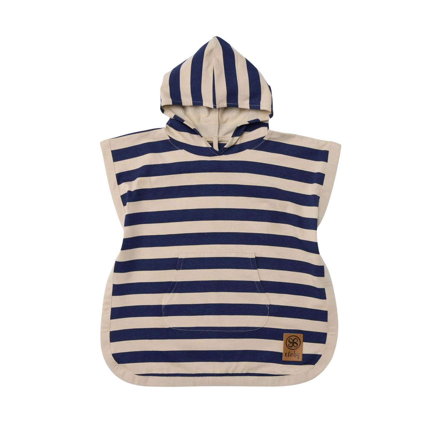 Cloby UV Poncho UPF50+ - navy stripe