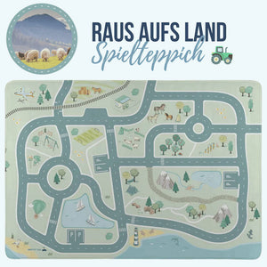 HappyCityKids Spielteppich Raus aufs Land 130 x 180 cm - Bild