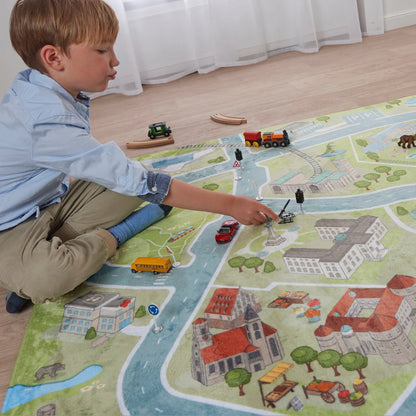 HappyCityKids Spielteppich Stuttgart L 130 x 180 cm