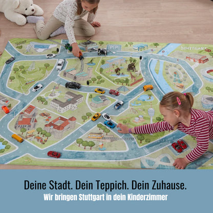HappyCityKids Spielteppich Stuttgart L 130 x 180 cm