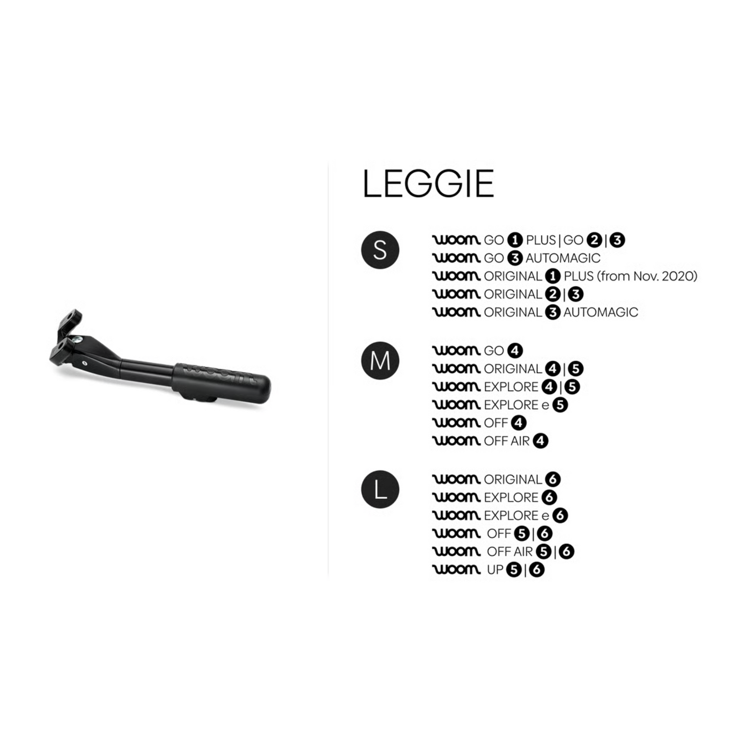 Woom LEGGIE Seitenständer  S & 0
