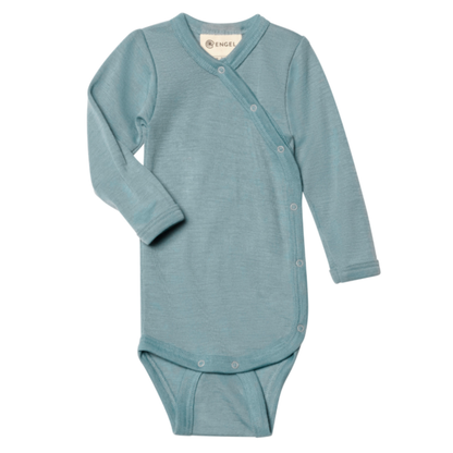 Engel Wickelbody langarm - bergblau
